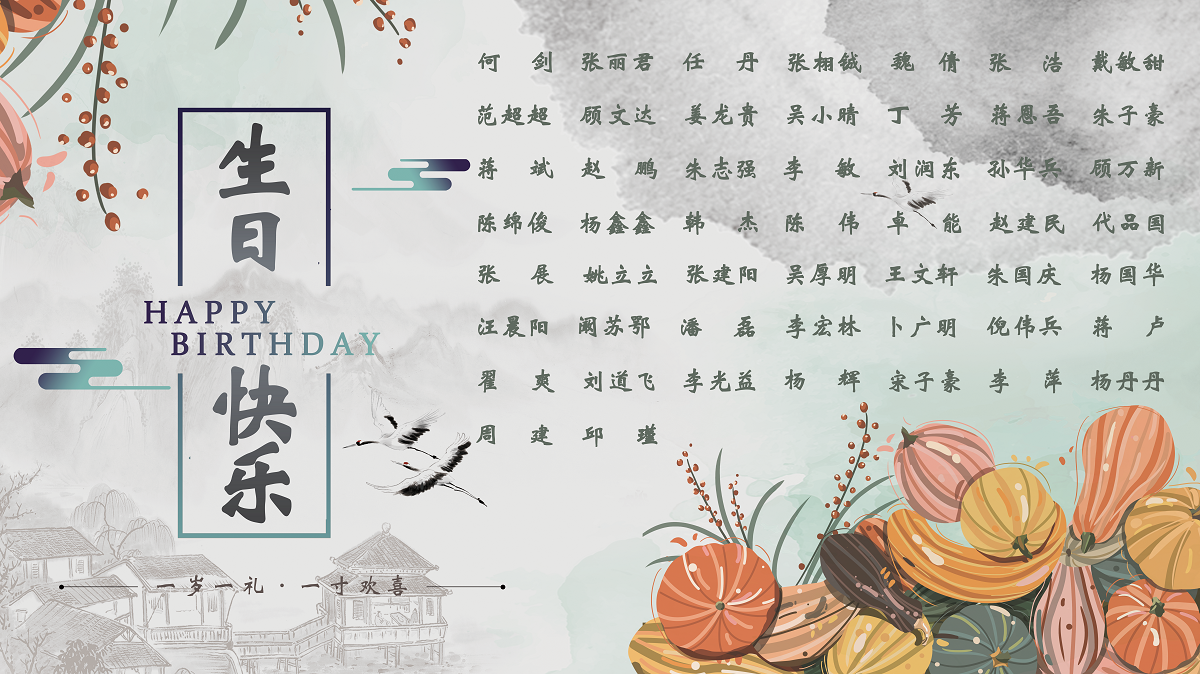 【生日祝?！抗ё?0月生日的員工生日快樂！