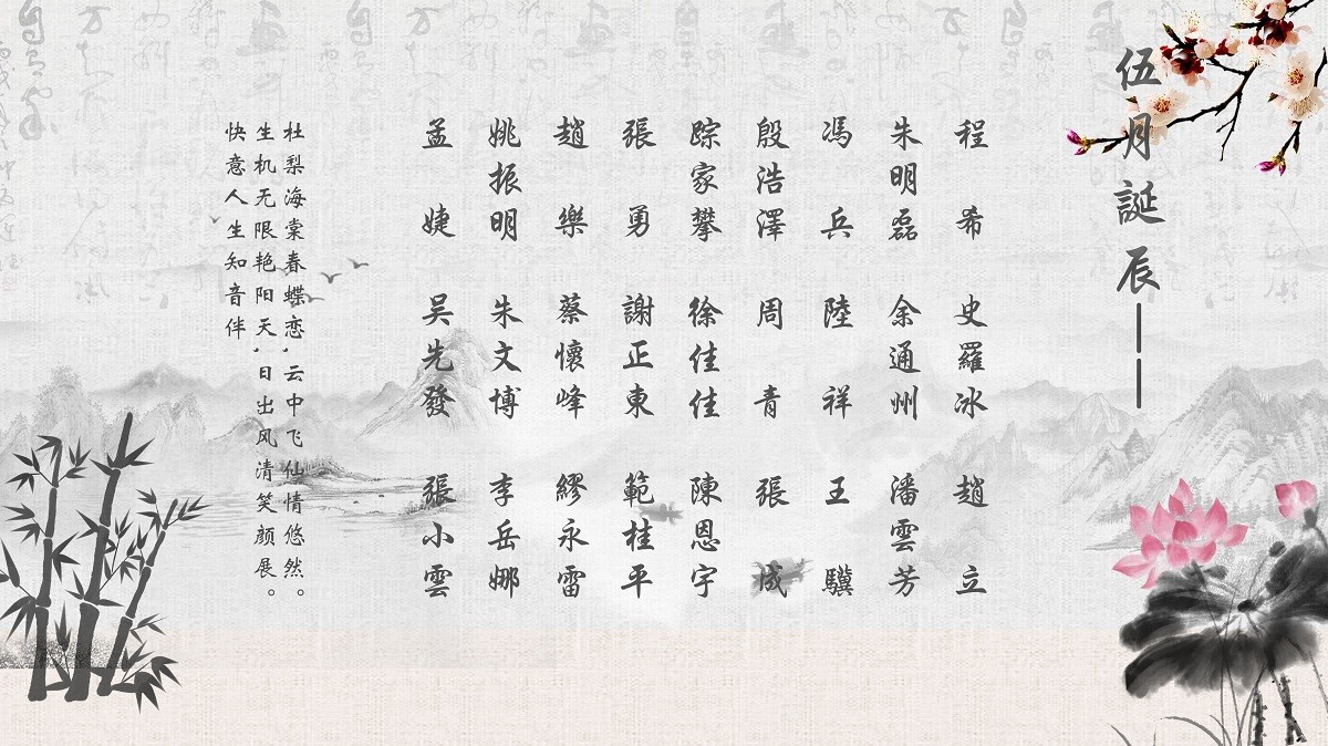 【生日祝?！抗ё?5月生日的員工生日快樂！